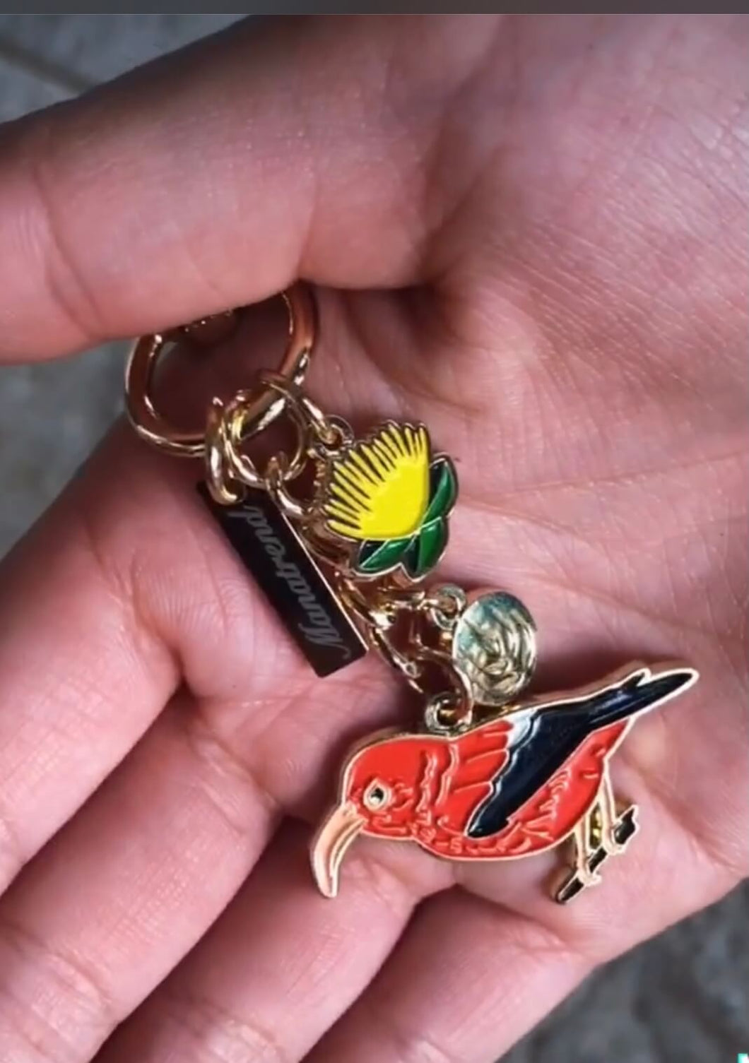 Keychain -'Ōhi'a & 'I'iwi